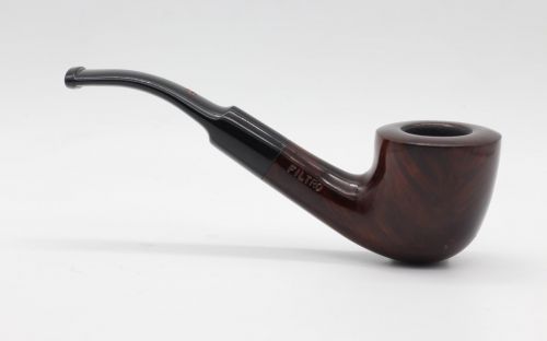 Lorenzo Pfeife Filtro 250 Walnut Polish Bent Dublin