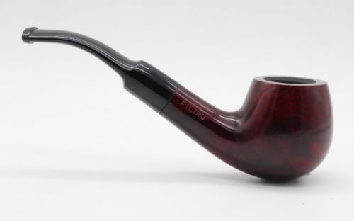 Lorenzo Pfeife Filtro 312 Red Polish Bent Apple