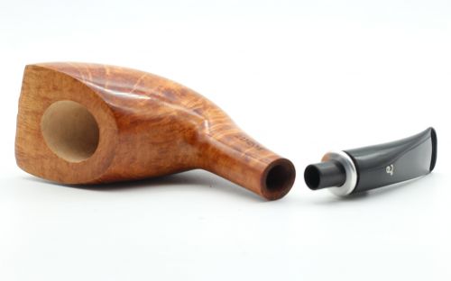 Lorenzo Pfeife Hand Cut 759 Natural Bent Woodstock