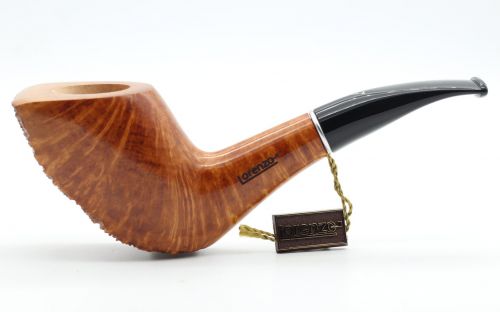 Lorenzo Pfeife Hand Cut 759 Natural Bent Woodstock