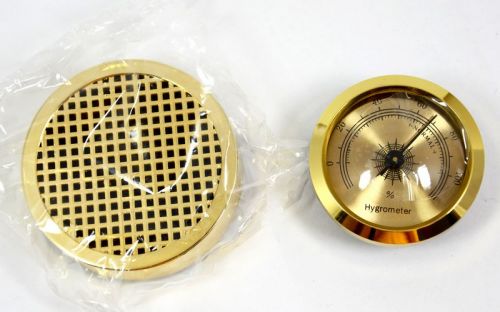 Humidor - braun, spanischer Zeder, für 30 Zigarren, Befeuchter und Hygrometer - braun lackiert, Zigarren-dekor