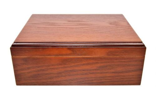 Humidor für 40 Zigarren, spanischer Zeder, Befeuchter, Hygrometer - Antiq, Achenty!