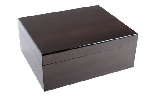 Humidor - Luxury Dunkelbraun, spanischer Zeder, für 50 Zigarren - Achenty!
