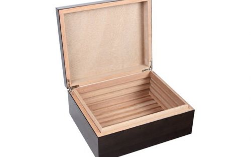 Humidor - Luxury Dunkelbraun, spanischer Zeder, für 50 Zigarren - Achenty!