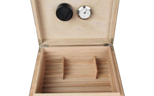 Humidor - Luxury Dunkelbraun, spanischer Zeder, für 50 Zigarren - Achenty!