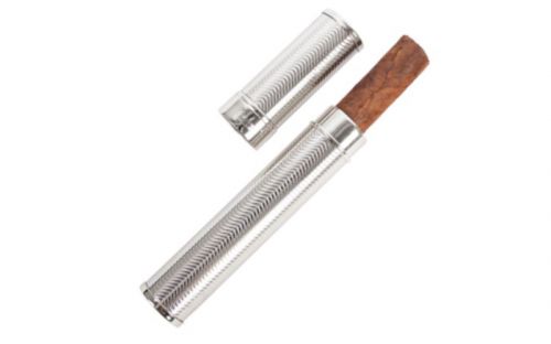 Zigarrenetui 1er - 18cm, Hadson Chrome