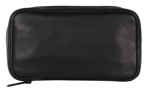 Pfeifentasche aus Leder für 4 Pfeifen - schwarz