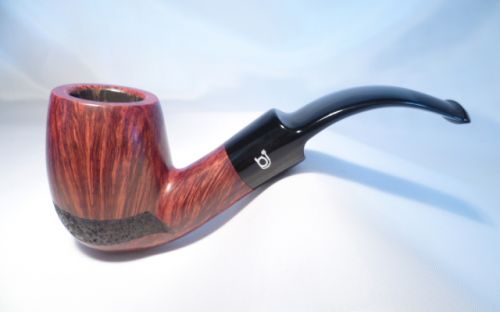 Bjarne Pfeife Red Black Rustic Bent 
