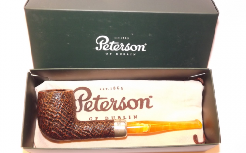 Peterson Pfeife Tan Spigot Silver 106 Sand