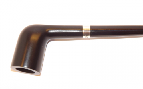 Peterson Churchwarden Dublin Ebony mit Silberring
