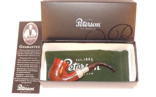 Peterson Pfeife Spigot Silver 05 Irish F-lip