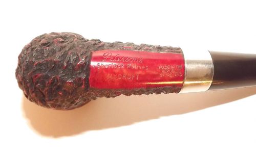 Peterson Pfeife Sherlock Holmes Mycroft Rustic F-lip (9mm)