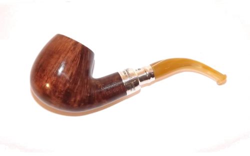 Peterson Pfeife Spigot Silver 68 Flame Grain F-lip