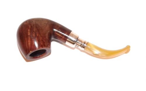 Peterson Pfeife Spigot Silver 68 Flame Grain F-lip