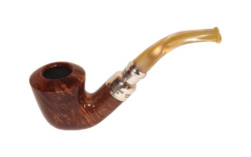 Peterson Pfeife Spigot Silver B10 Flame Grain F-lip
