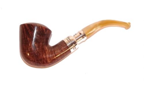 Peterson Pfeife Spigot Silver B10 Flame Grain F-lip