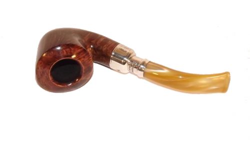 Peterson Pfeife Spigot Silver B10 Flame Grain F-lip