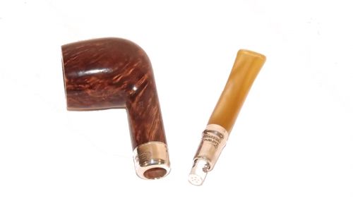 Peterson Pfeife Spigot Silver 106 Flame Grain F-lip