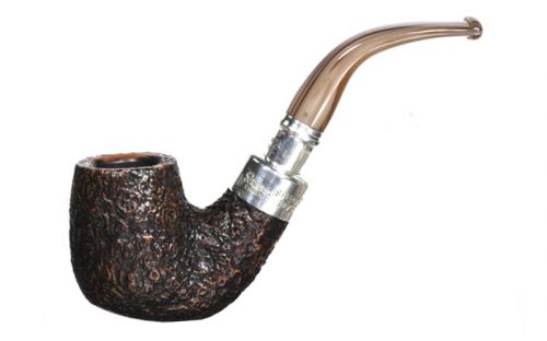 Peterson Pfeife Spigot Silver Roundstone X220 Sand F-lip (9mm)