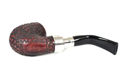 Peterson Pfeife Spigot Silver X220 Rustic F-lip