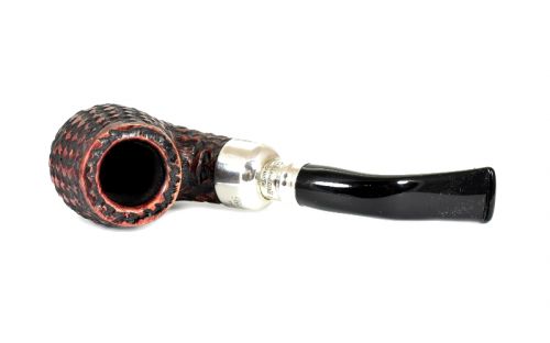Peterson Pfeife Spigot Silver X220 Rustic F-lip