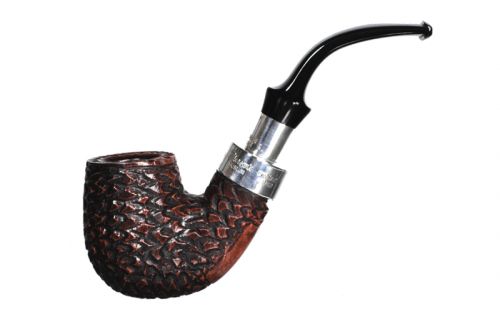 Peterson Pfeife Spigot Silver X220 Rustic F-lip