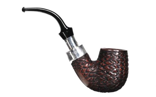 Peterson Pfeife Spigot Silver X220 Rustic F-lip