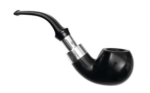 Peterson Pfeife Spigot Silver XL02 Ebony F-lip (9mm)
