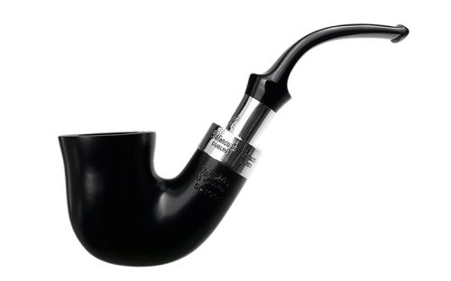 Peterson Pfeife Spigot Silver 05 Black F-lip, 9mm Filter