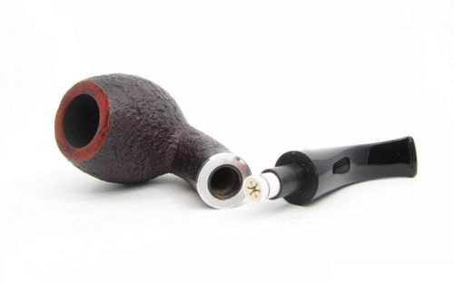 Stanwell Pfeife Relief 185 Black Sandblast 