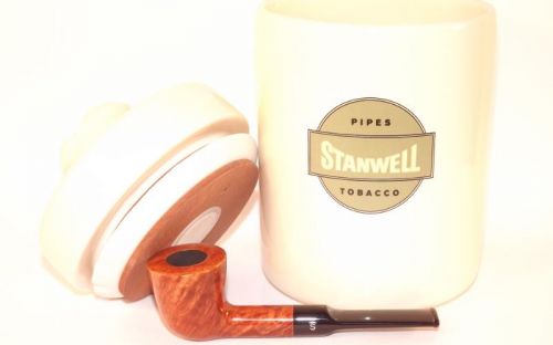 Stanwell Pfeife Light Polish + Tobacco Jar