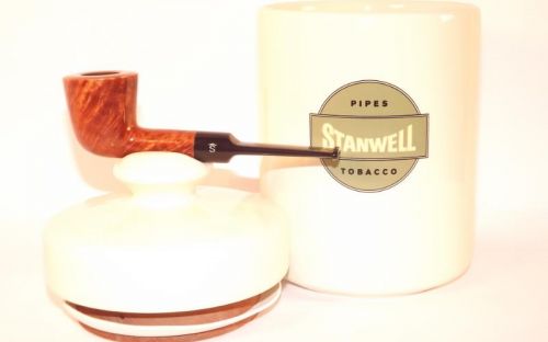 Stanwell Pfeife Light Polish + Tobacco Jar