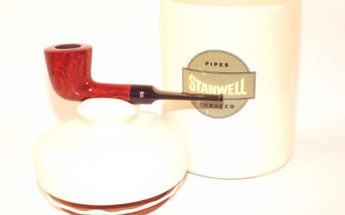 Stanwell Pfeife Melange Brown Polish + Tobacco Jar