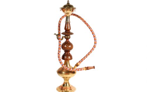 Exclusive Wasserpfeife aus Messing - 40 cm, Orange