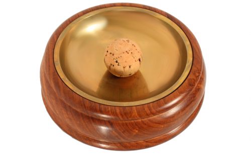 Pfeifen Aschenbecher - Sheeshamholz mit Kupfer-insert
