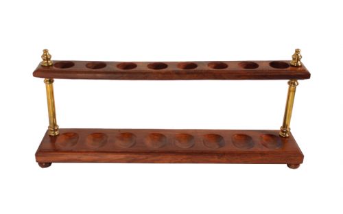 Pfeifenständer für 8 Pfeifen - mit Kupferstäbe