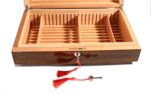 Humidor - Mahagoni-Design, spanischer Zeder, für 60 Zigarren