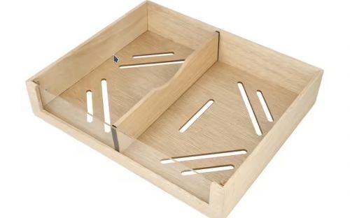 Gastrohumidor für 80 Zigarren, Zigarrenbehalter mit Acryldeckel, aus spanischem Zedernholz, Befeuchter und Hygrometer - Carbon