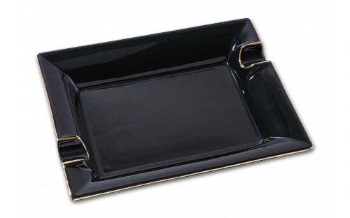 Zigarrenaschenbecher Porzellan schwarz