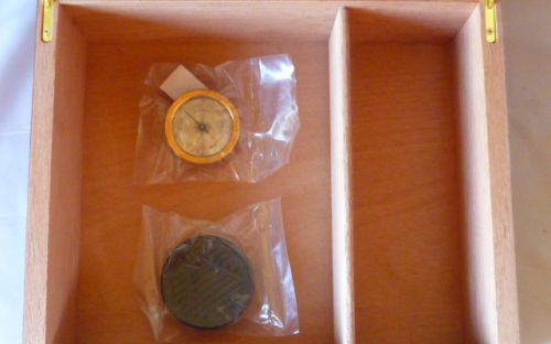 Humidor - Braun, Tabakblatt-dekor, spanischer Zeder, für 40 Zigarren