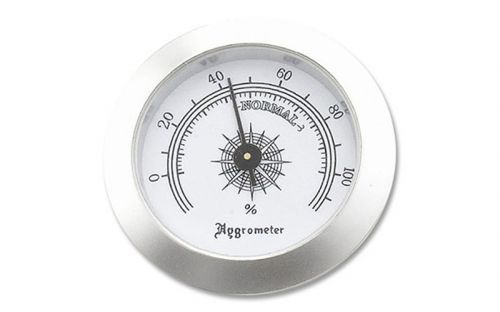 Hygrometer - 50/37 mm, silberfarbe