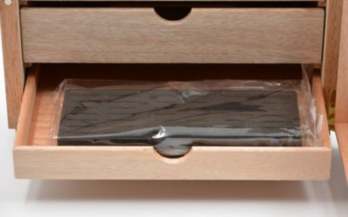 Humidorschrank - Mahagony-Farbe, Glastür, spanischer Zeder, für 80 Zigarren