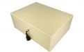 Caseti Paris Humidor, spanischer Zeder, für 80 Zigarren - Beige, Hochglanz lackiert