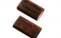 Zigarrenetui 3er Coronita - Angelo, Antik dunkelbraun (11x6cm)