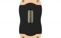 Zigarrenabschneider Colibri V-Cut - schwarz/Rosegold gebürstet