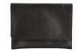 Pfeifentabak Beutel - schwarz, Leder (11x7,5cm)