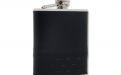Taschenflasche - schwarz, mit Schachbrettmuster (180ml)