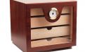 Humidorschrank - Mahagony-Farbe, Glastür, spanischer Zeder, für 80 Zigarren