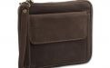 Pfeifentasche aus Leder für 6 Pfeifen - braun (20x17x5,5cm)