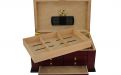 Humidor - Luxury, für 80 Zigarren, spanischer Zeder mit Schublade - Cherry, Achenty!